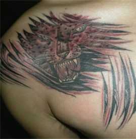 血狼纹身图案,血狼纹身图图片